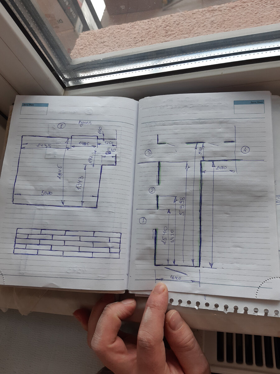 Эскизирование. Очень помогает в просчете.