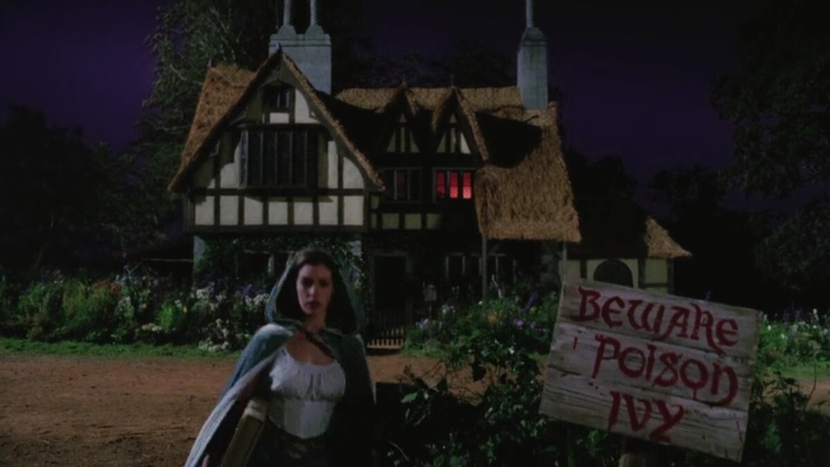 Кадр из фильма "Заколдованная Элла". Элла убегает из дома.