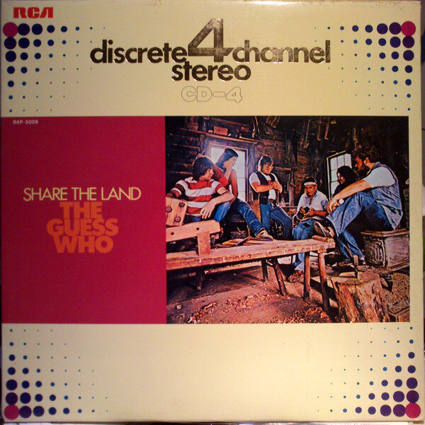 The Guess Who "Share the Land" - LP back side