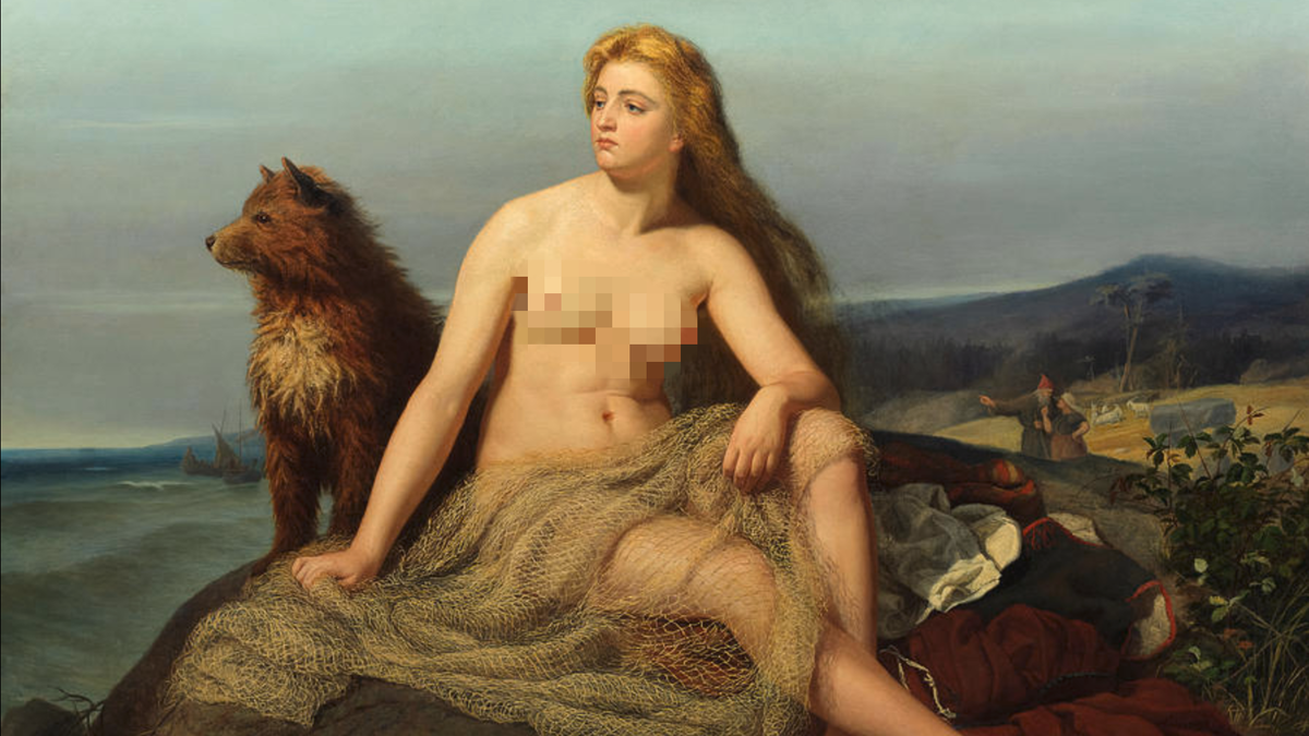 Аслауг, картина Мортена Эскиля Винге