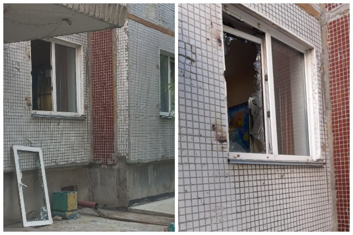    В Новосибирске грузовик выбил окно в квартире многоэтажки