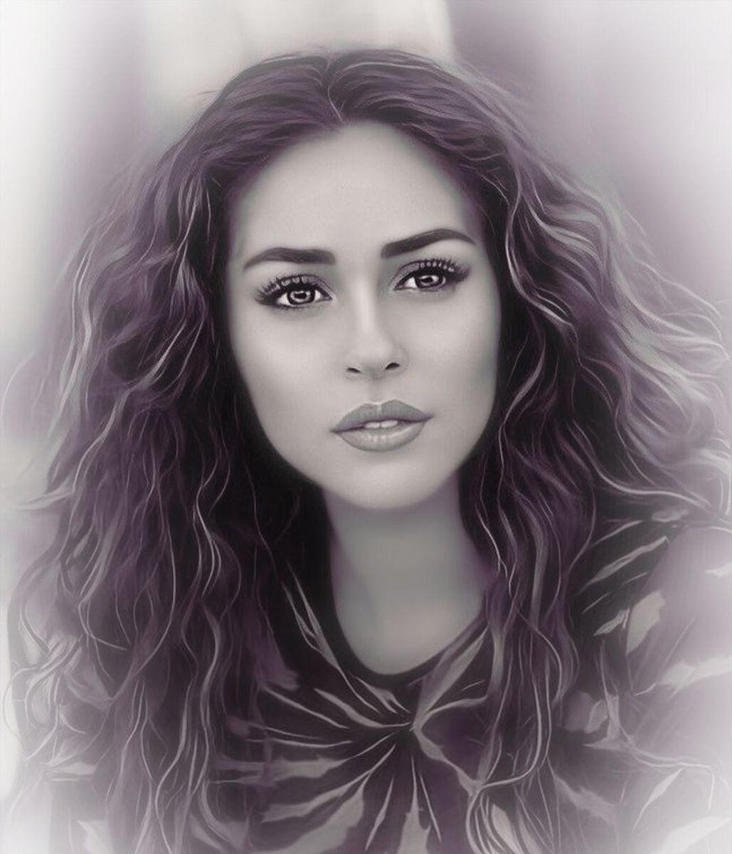 Главная отрицательная роль - Джемре Байсел. Ей подходит роль злодейки? Источник фото: арт-портрет автора статьи  