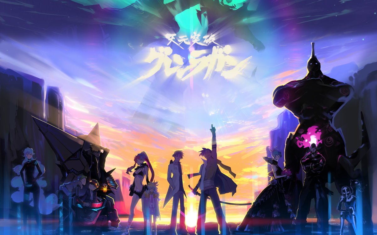 Tengen Toppa Gurren Lagann (2007): экшен, приключения, комедия, меха, фантастика