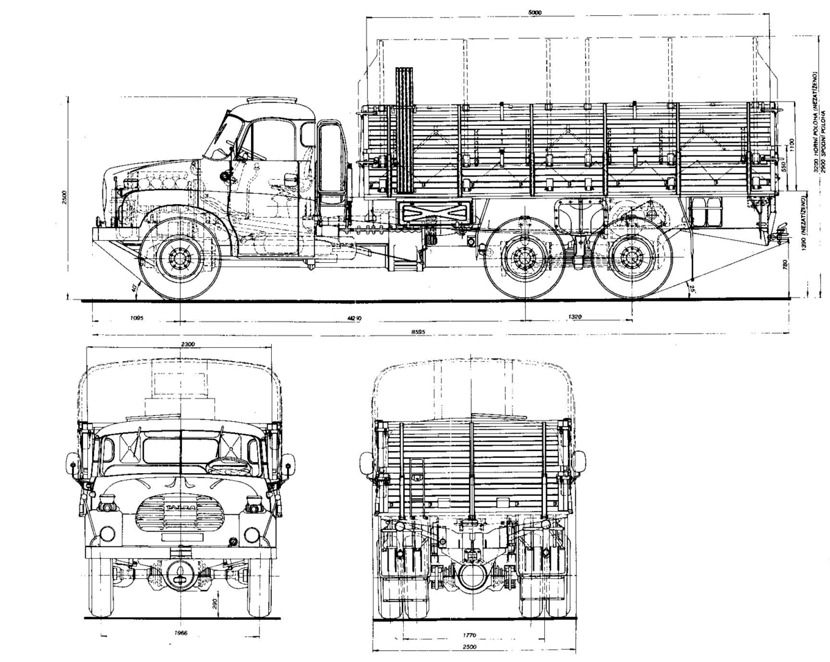 Tatra T148 с бортовой платформой