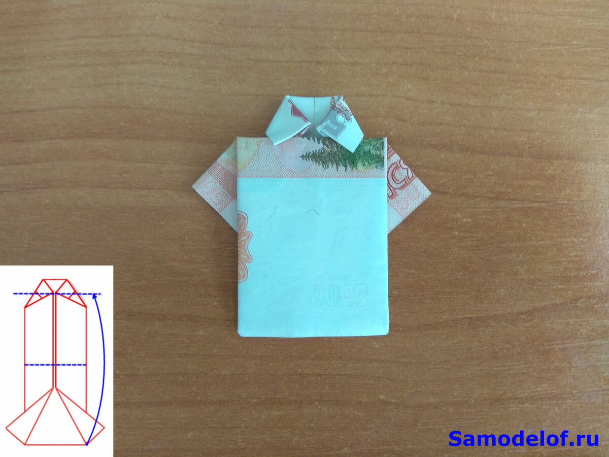 Поделка для папы: оригами рубашка и галстук | MyHobbyru