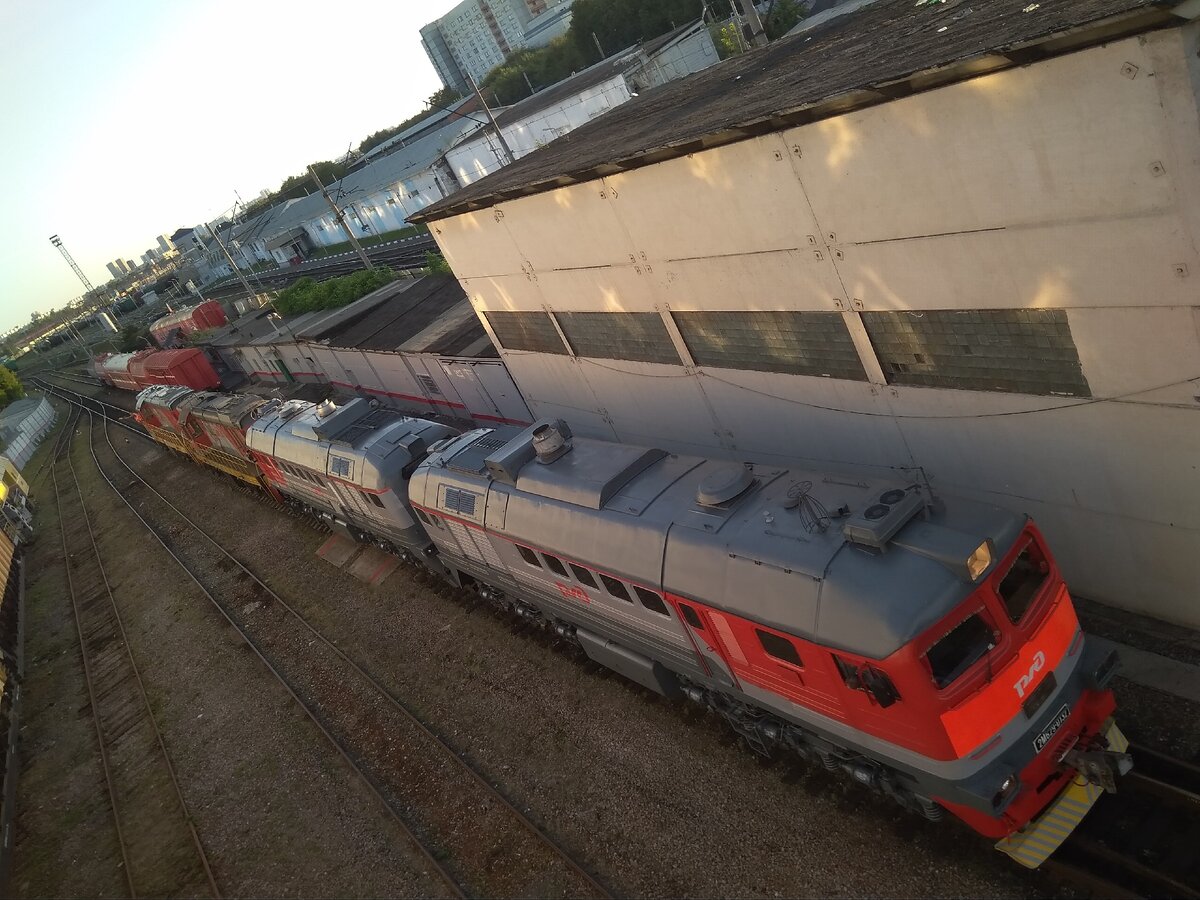 Локомотивы. Вид сверху. 