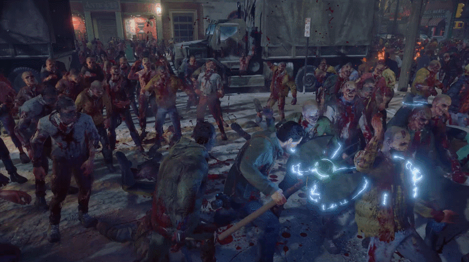 Нажми Play, чтобы увидеть массовое уничтожение существ, похожих на людей.