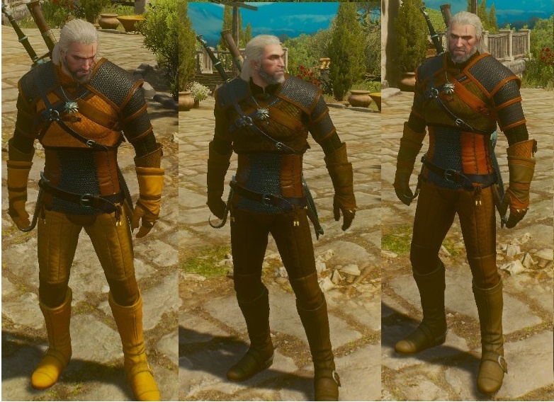 Желтый, коричневый, оранжевый