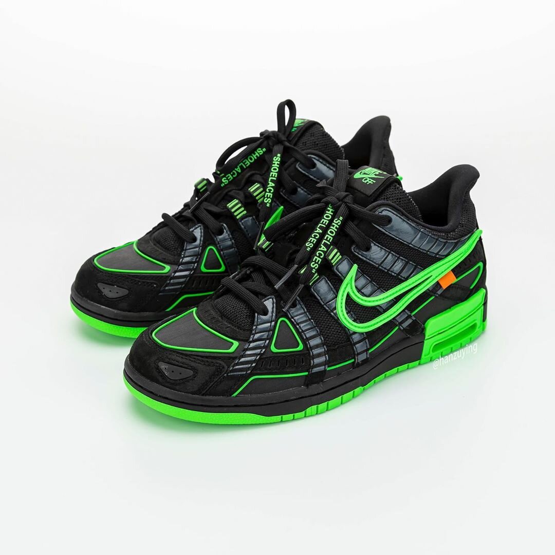 Off-White X Nike Air Rubber Dunk Black/Green