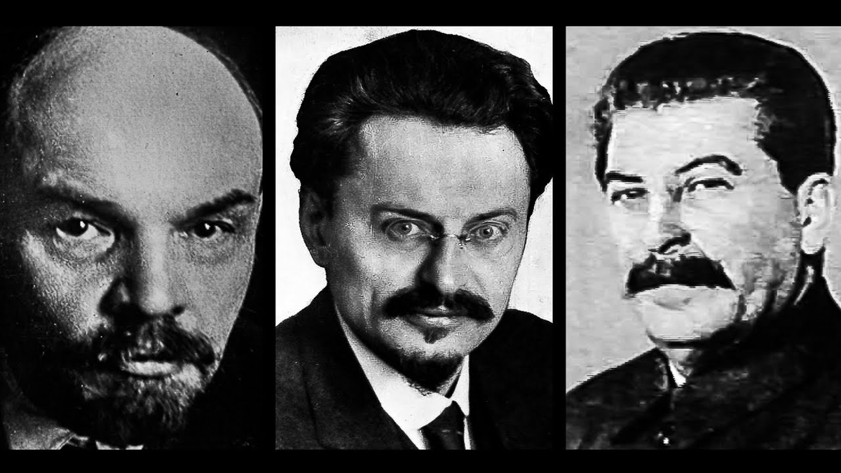 Ленин, Троцкий и Сталин