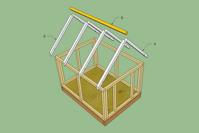 Чертеж будки для собак