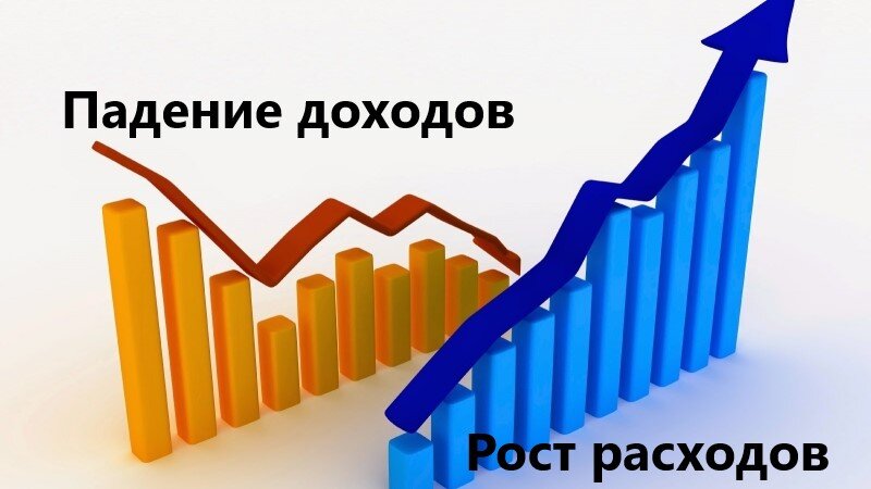 Рост расходов и падение доходов