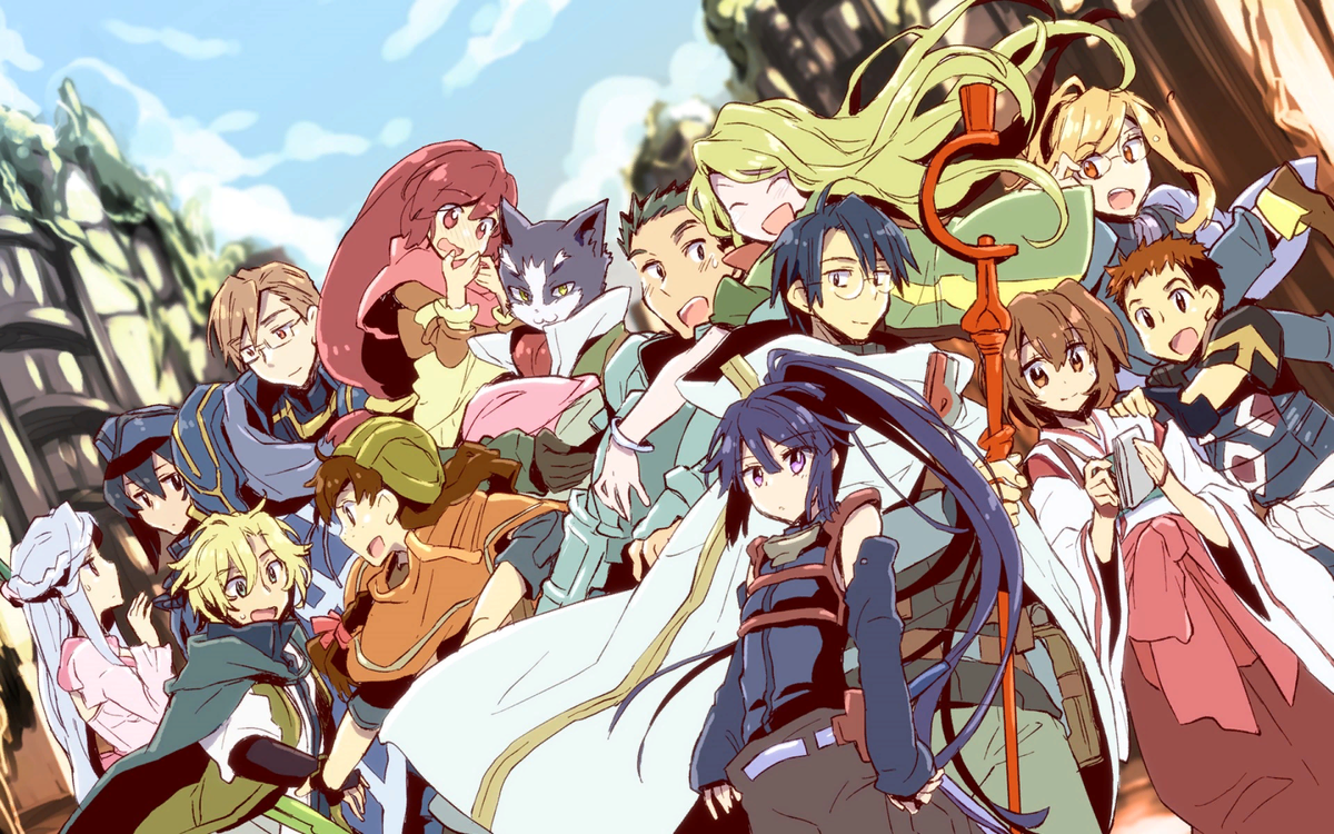 Первые на горизонте. Полгоризонта аниме. Elder Tale log Horizon Architecture.