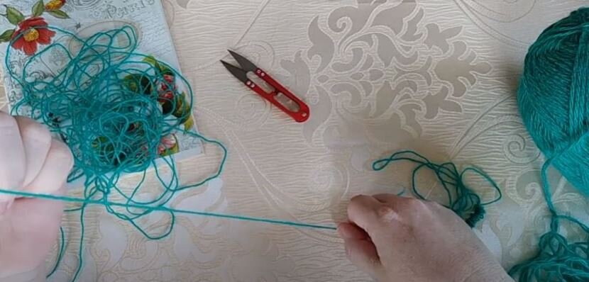 как я делаю карачаевскую единичку, пряжа для вязания