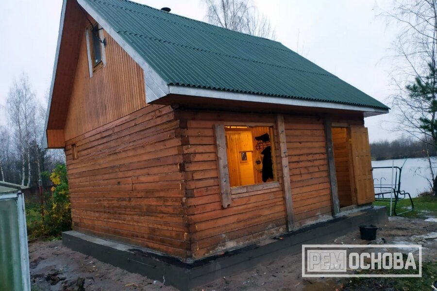Усиление фундамента бани