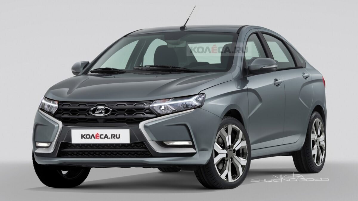 Рендер LADA Vesta FL. Фото Колёса.ру