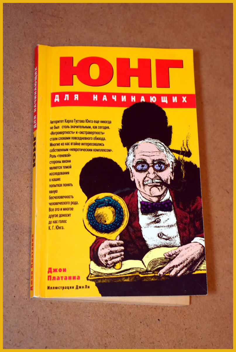 Книга "Юнг для начинающих". Обложка мягкая, жёлтого цвета. Фото автора