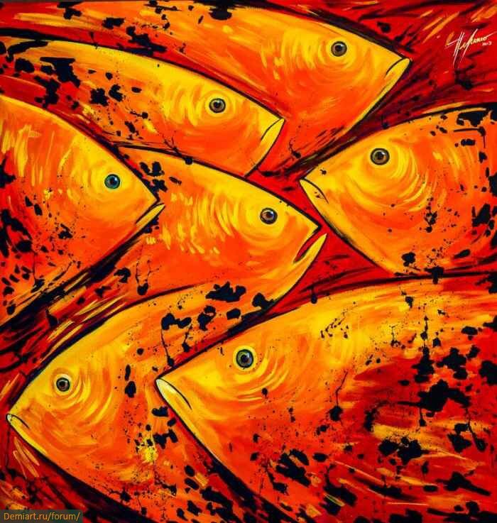 Полотно рыба. Рыбы живопись абстракция Felix Murillo. Абстрактная рыба.