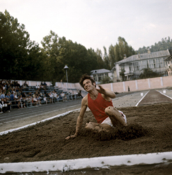 Олимпийский огонь Виктор Санеев 1980