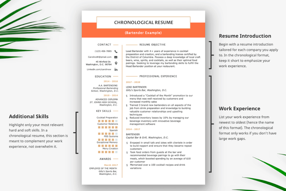 Материал взят с https://resumegenius.com/