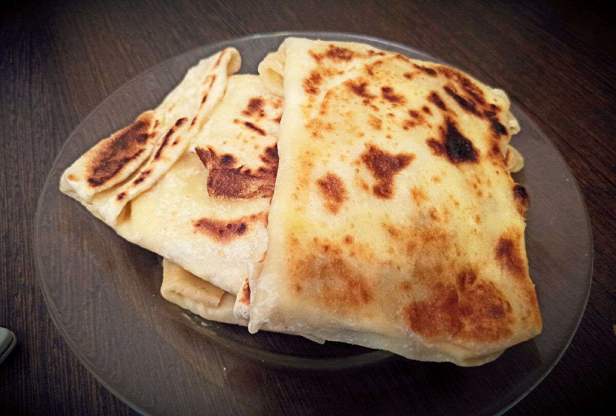 Тайские блинчики роти с бананами