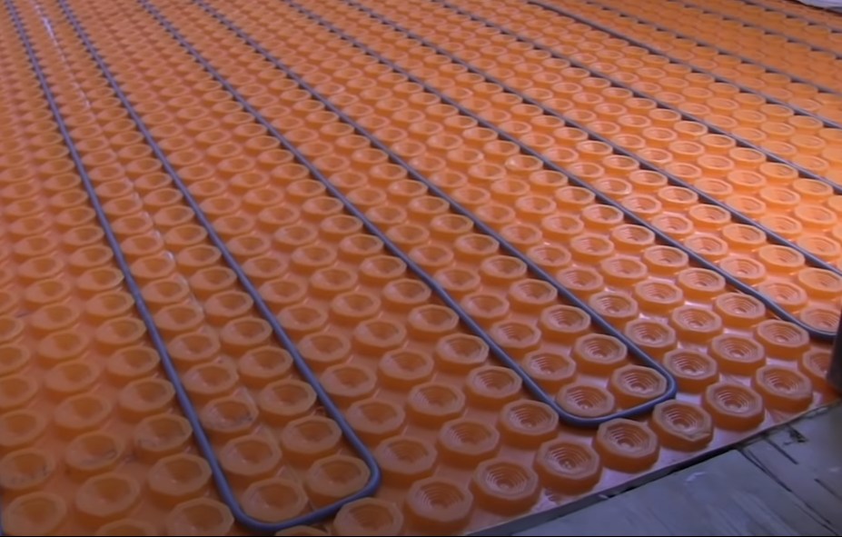 Укладка кабеля системы теплого пола