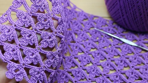 Простой ЦВЕТОЧНЫЙ УЗОР крючком ВЯЗАНИЕ для начинающих Easy to Crochet Tape Lace flower pattern