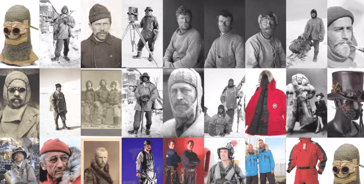 Референсы, собранные с целью изучения образа исследователя.