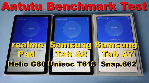 realme Pad vs Samsung Galaxy Tab A8 vs Samsung Galaxy Tab A7 Antutu Benchmark Score Test