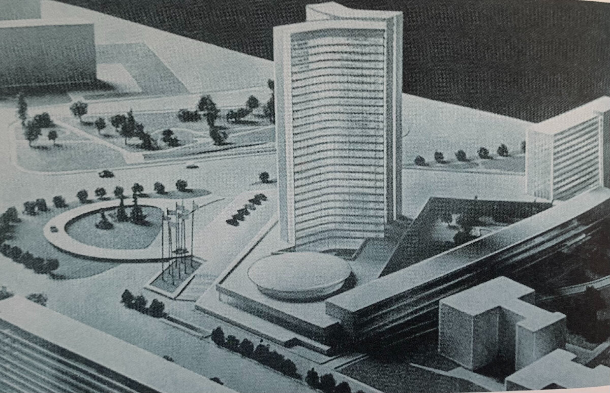 Здание СЭВ на Новом Арбате: пример красивого сооружения Брежневской эпохи |  О Москве нескучно | Дзен