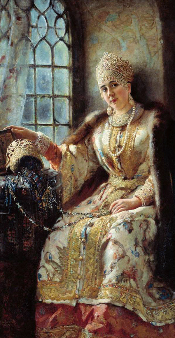 Боярыня у окна, 1885, Омский художественный музей