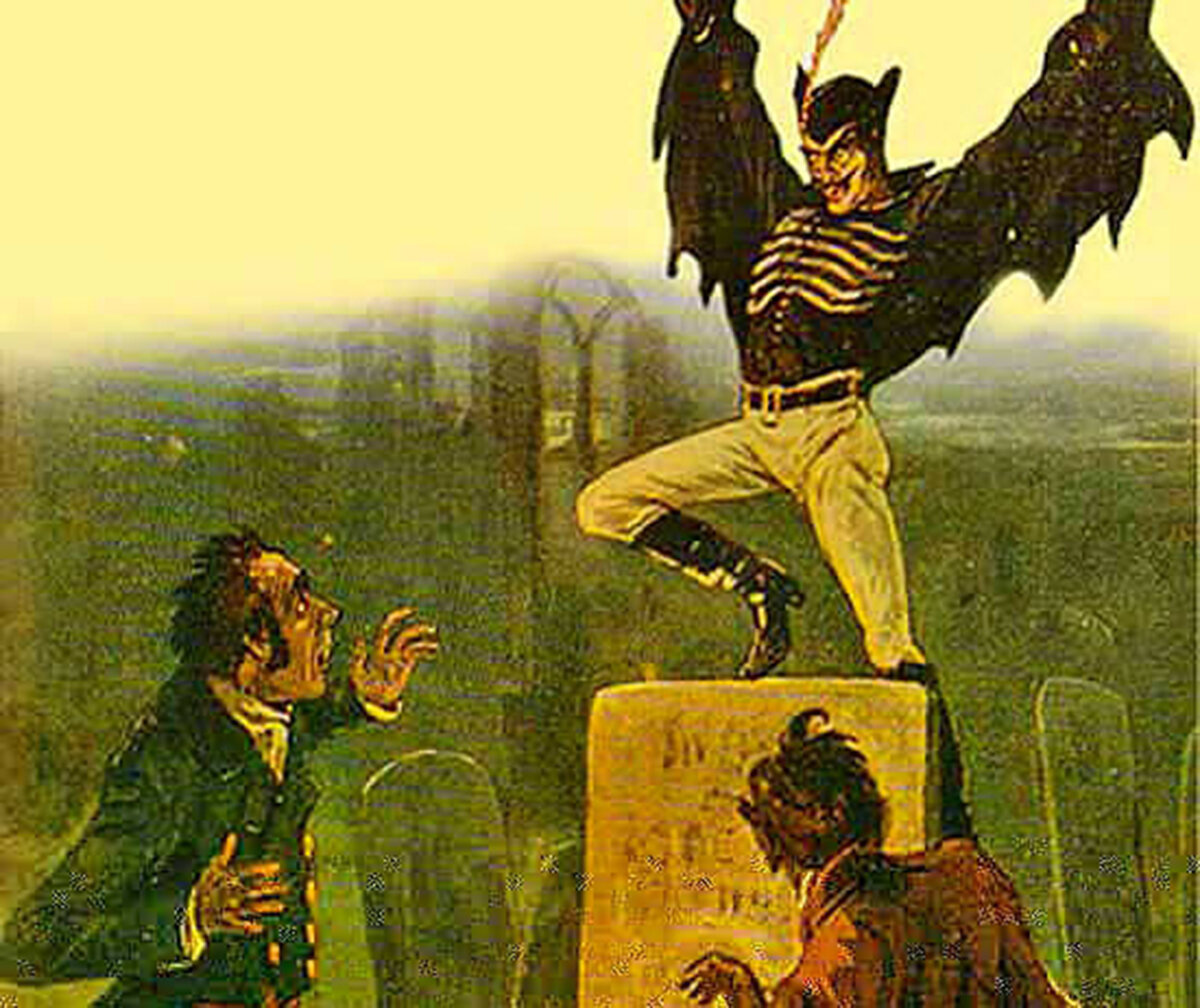 Фрагмент рисунка Джека-прыгуна с обложки журнала Джек на обложке журнала Penny Dreadful