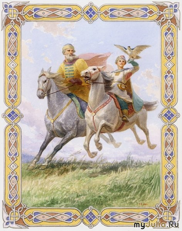 Князь Владимир и Добрыня. Художник С. Ерошкин. Источник: myjulia.ru