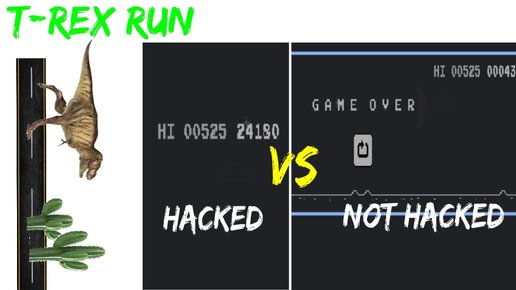 How to hack the T-Rex Runner Game 