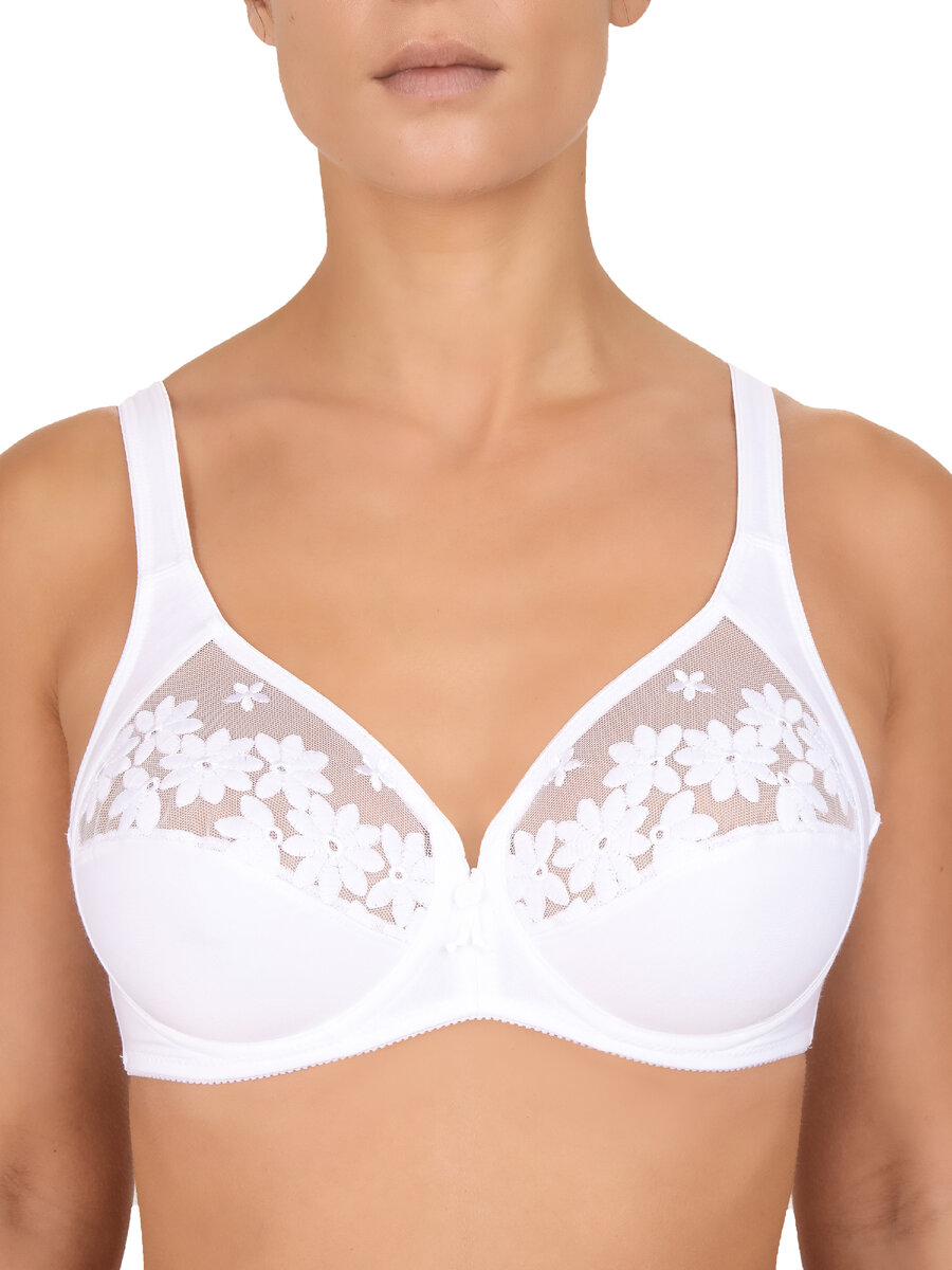 Ракурс 1. Классический бюстгальтер Felina 555 Цвет белый. Размеры от 75В до 100В