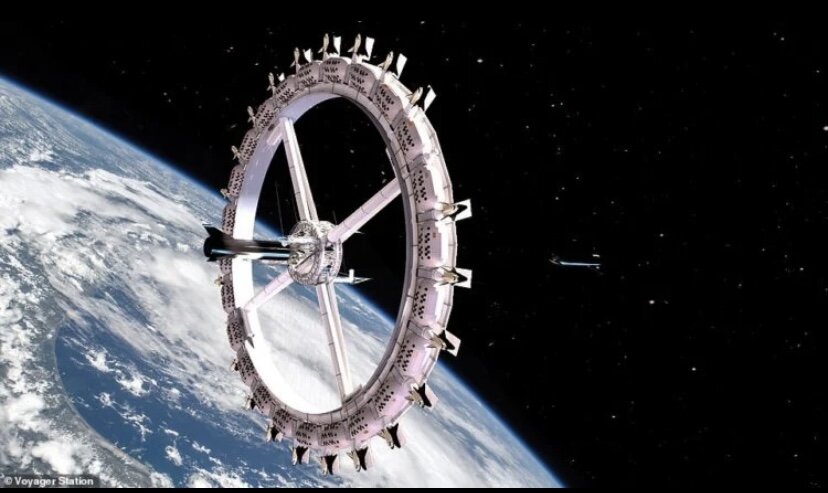 Космический отель Voyager, предполагаемый внешний вид