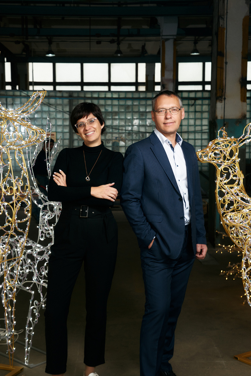 Директор ПК "Сад Радости" Ермаченко Ольга и главный инженер Ермаченко Юрий