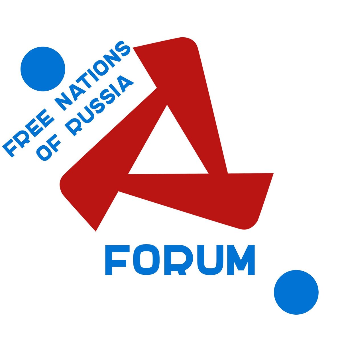 Значок русофобской англо-американской организации государственного переворота "Форума свободных народов России".