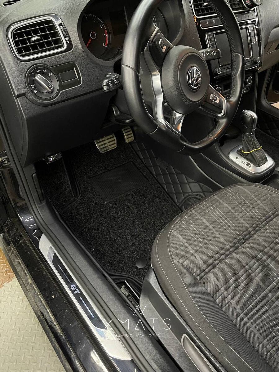 Коврики из экокожи на Volkswagen Polo Sedan