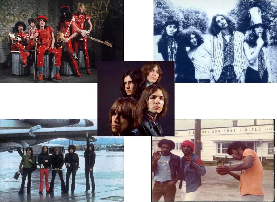 Группы New York Dolls, The Pink Fairies, The Stooges, MC5, Death. Фото взяты на Яндекс.Фото.