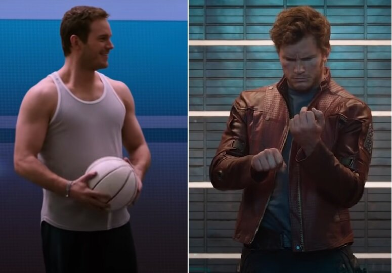 Кадры из фильмов "Пассажиры" и "Стражи галактики" Крис Пратт "После"