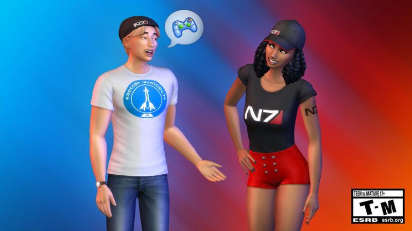    Для The Sims 4 выпустили татуировку Mass Effect и новые усы