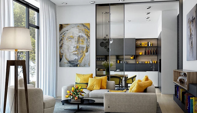 Используйте яркие акценты – они способны преобразить пространство. 