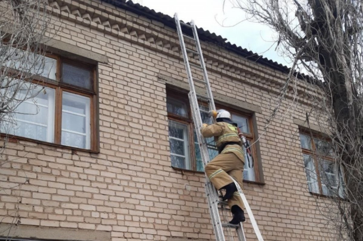    Пожарные тренировались на психиатрической больнице в Калачевском районе