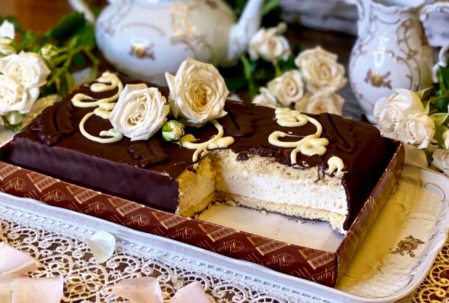 Торт «Славянский» с халвой : Торты, пирожные