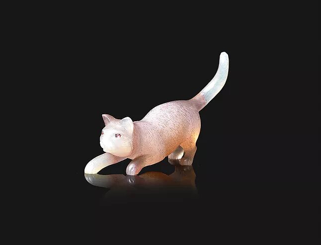 Резная фигурка кота фирмы Фаберже. Фото: Bonhams