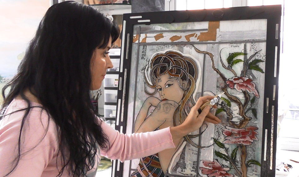 Примеры витражной росписи