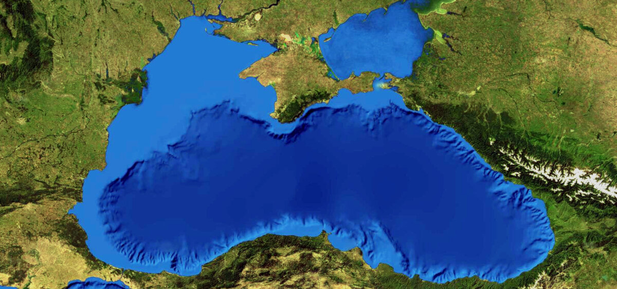 Слияние морей черного и азовского фото
