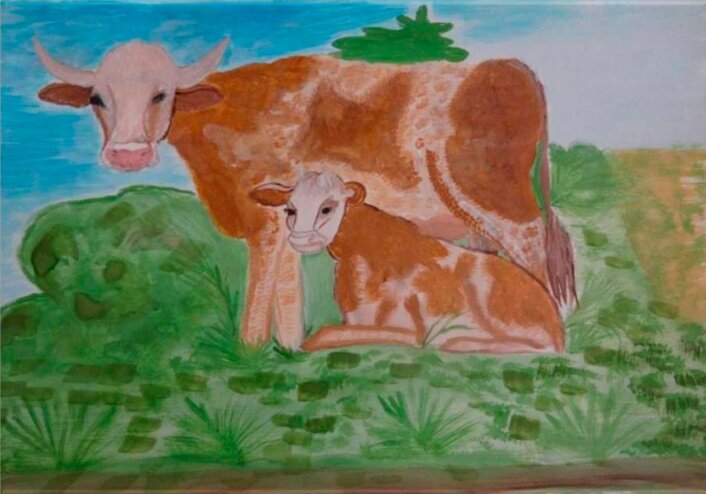 «Сычёвская бурёнушка» – рисунок Виолетты Рыжаковой