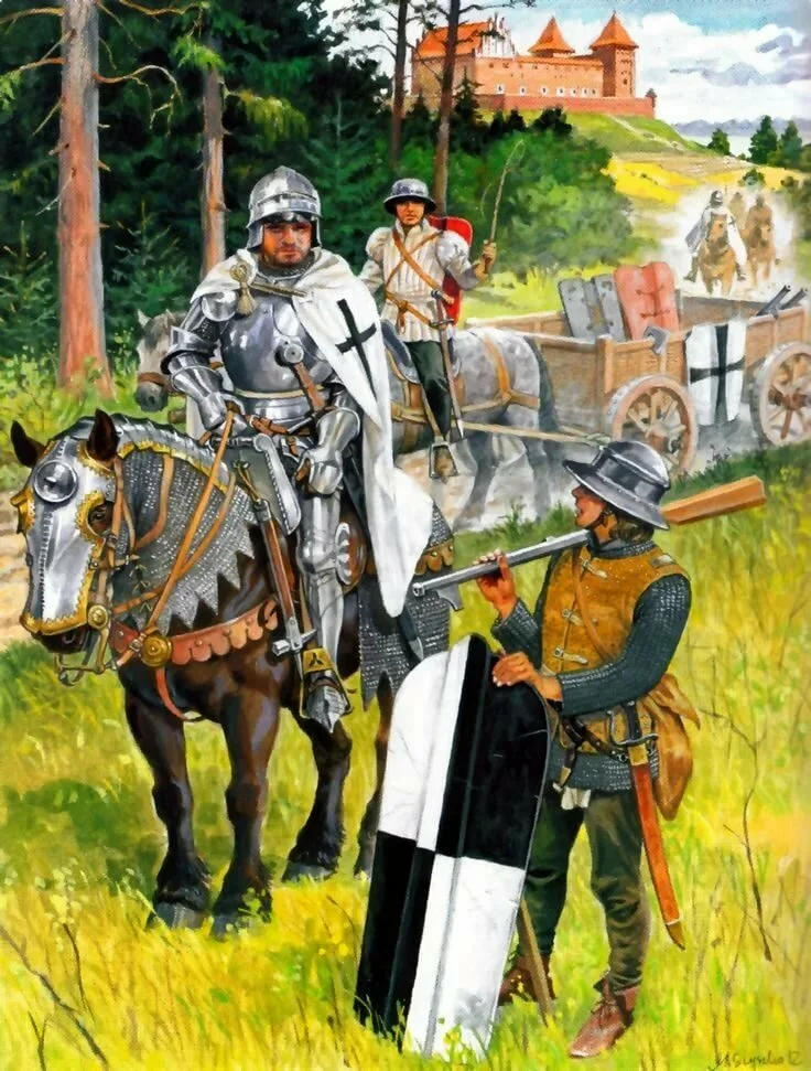 Рыцарь и сержант Тевтонского ордена